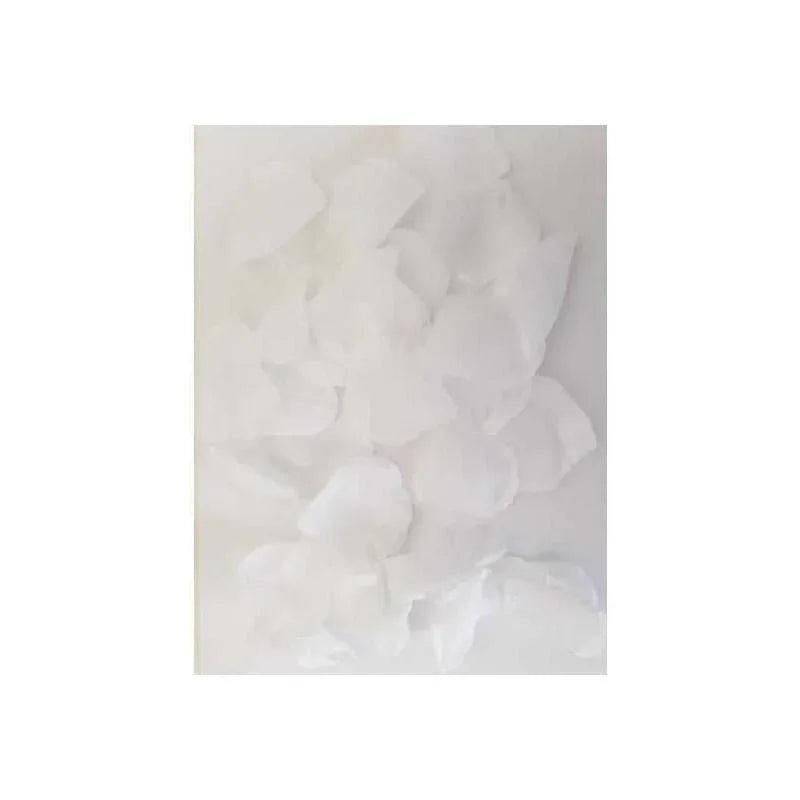 100 Petals White artificial floral arrangement with pristine white petals for weddings and home décor