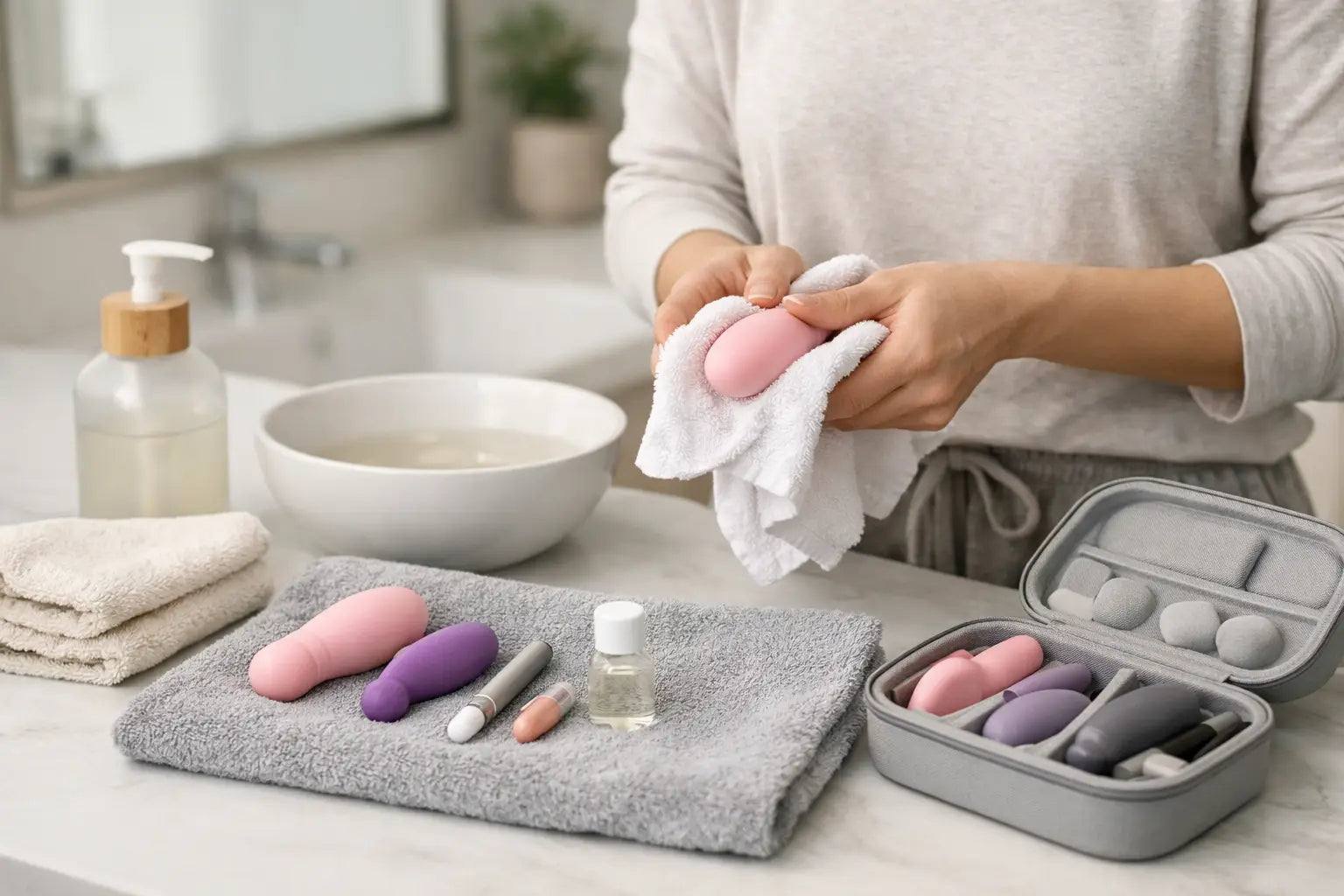 How to clean sex toys safely with warm water and mild soap for body-safe maintenance