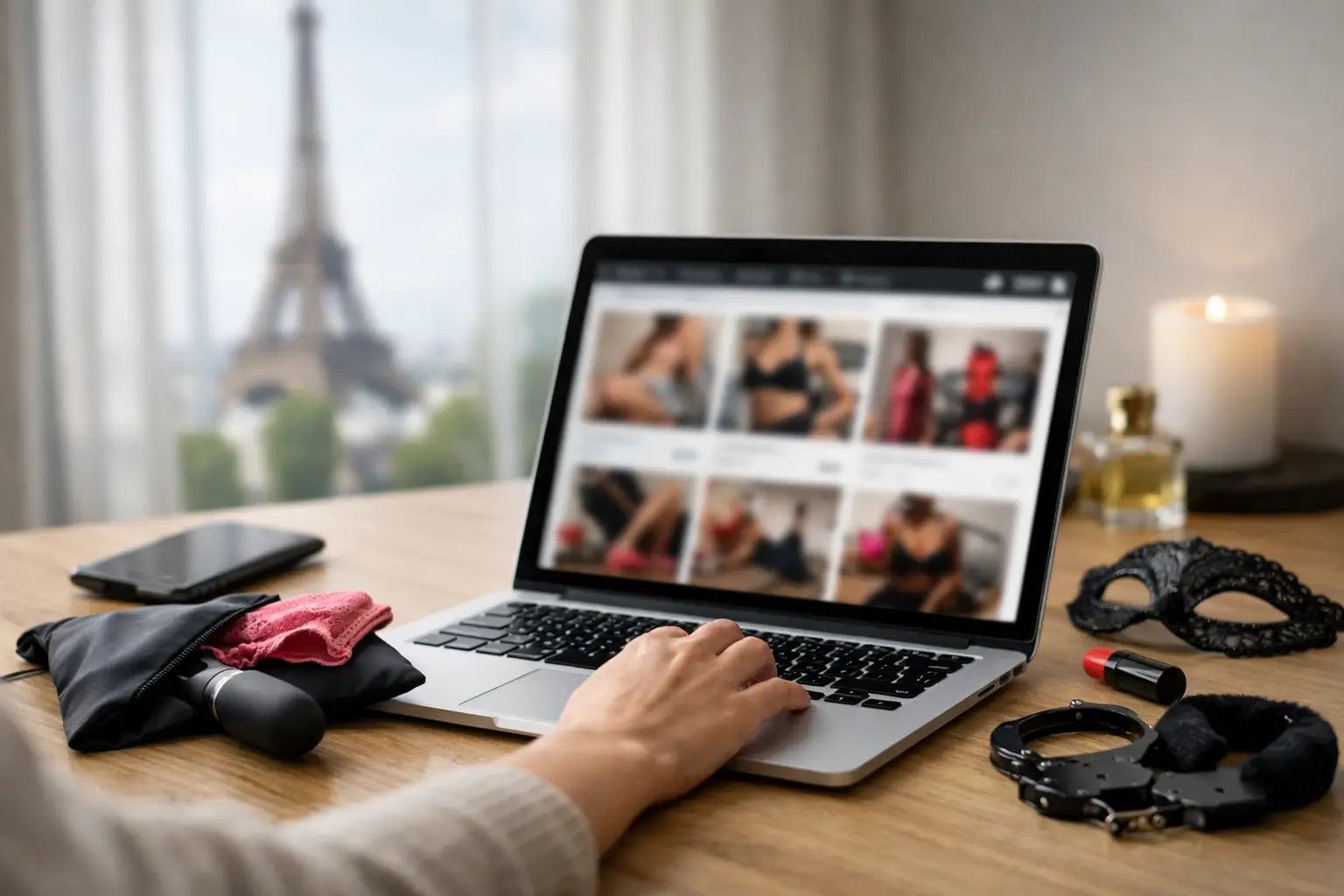 Discreet online adult shopping packaging with plain box and secure payment options in France