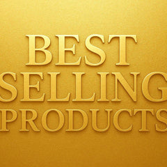 Gold background with embossed text "Best Selling Products" representing curated essentials for every lifestyle