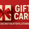 SecretSexToys Gift Card wrapped and ready to gift for intimate exploration and pleasure