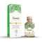 Assorted massage oils in bottles with natural ingredients and fragrances