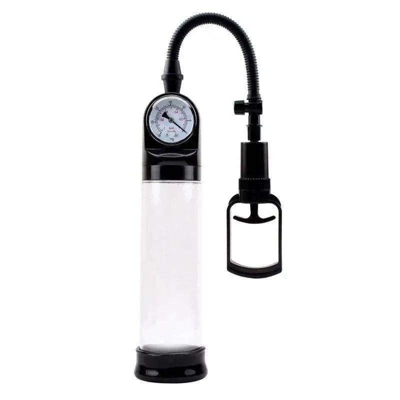 Various penis pumps in different sizes and designs for intimate use