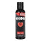 Two bottles of silicone based lubricants for intimate use, highlighting smoothness and waterproof durability