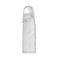 Vibrating penis sleeve with safety ring for enhanced length and diameter from Secret Sex Toys