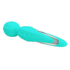 Turkos stavmassager med djupa vibrationer och ergonomiskt grepp för kraftfull avkoppling och njutning