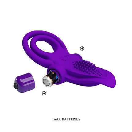 10-Mode Silicone Vibrating Cock Ring Toy