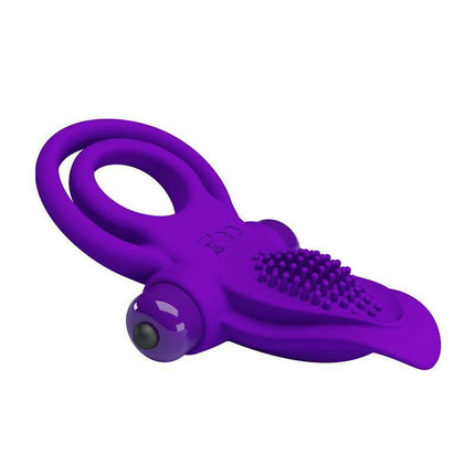 10-Mode Silicone Vibrating Cock Ring Toy
