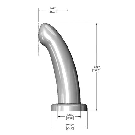 Herspot Dildo Golden Rose Medium Size