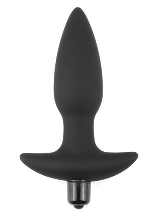 Butt Plug Fantasy Plug with Vibration Black