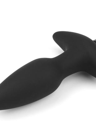 Butt Plug Fantasy Plug with Vibration Black