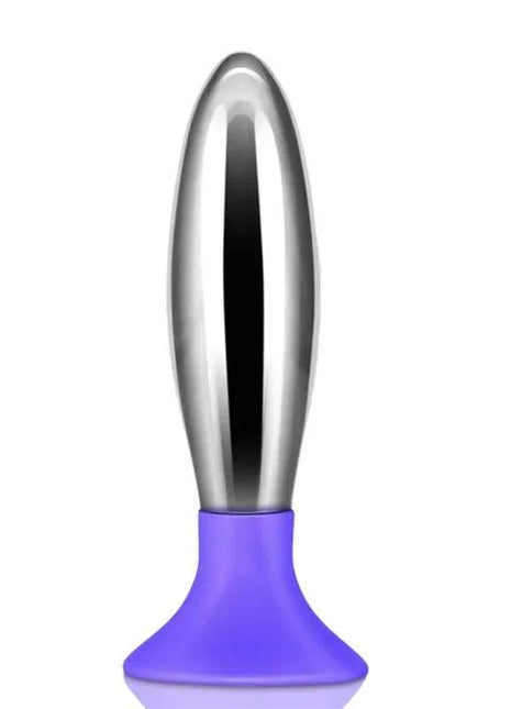 Butt Plug Bobby Metal and Silicone Purple