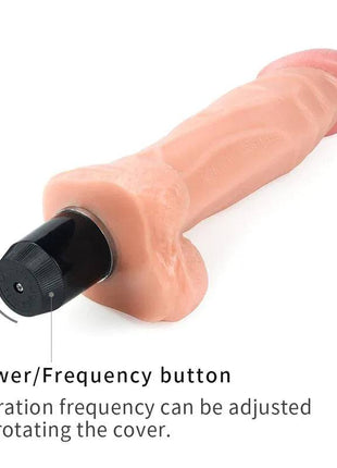 Dildo Flexi 9 with Vibration Flesh