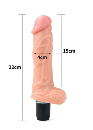 Dildo Flexi 9 with Vibration Flesh