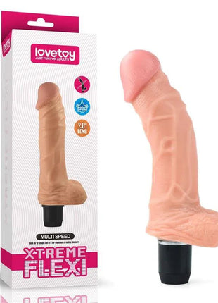 Dildo Flexi 9 with Vibration Flesh