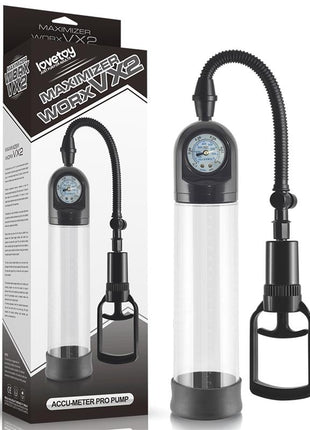 Penis Pump with Pressure Gauge Maximizer Worx VX2