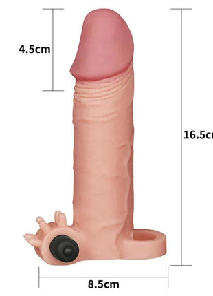 Penis Sleeve with Vibration Add 2 Plesure X Tender Flesh