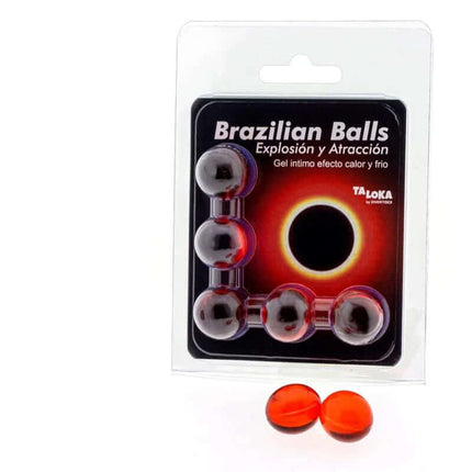 Set of 5 Brazilian Massage Balls with Cold-Heat Effect