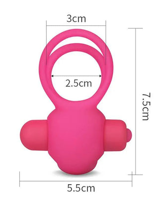 Double Vibrating Cockring Power Clit Duo Pink