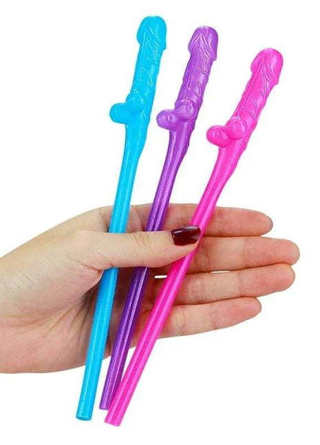Willy Straws Various Colors Pack of 9