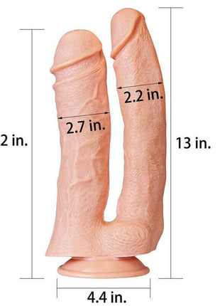 Double Dildo King 12 Flesh