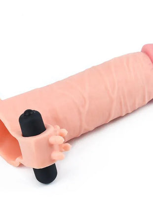Penis Sleeve with Vibration Add 2 Pleasure X Tender Flesh