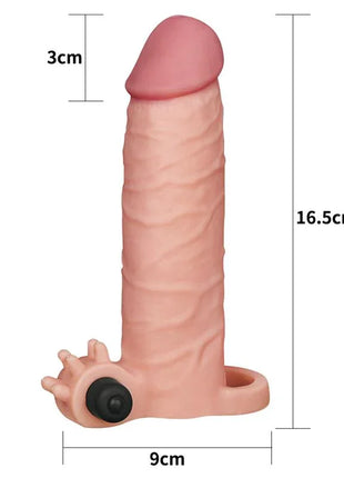 Penis Sleeve with Vibration Add 2 Pleasure X Tender Flesh