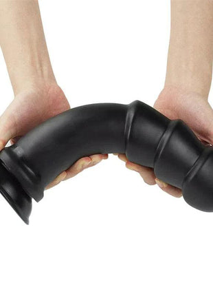 Dildo King Sized Anal Ripples 11.25 Black