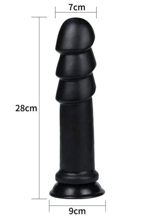 Dildo King Sized Anal Ripples 11.25 Black