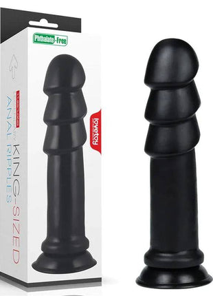 Dildo King Sized Anal Ripples 11.25 Black