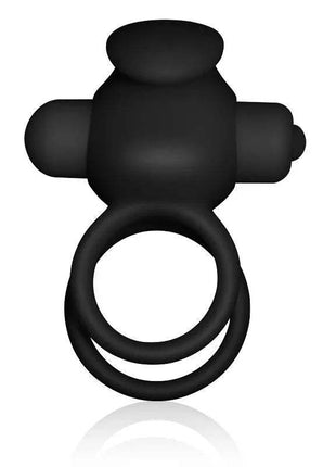 Double Vibrating Cockring Power Clit Duo Black