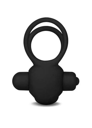 Double Vibrating Cockring Power Clit Duo Black