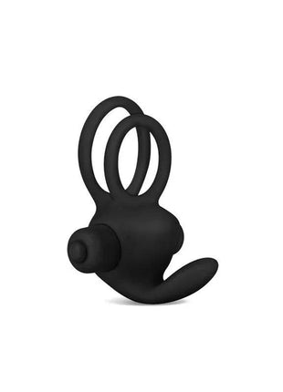 Double Vibrating Cockring Power Clit Duo Black