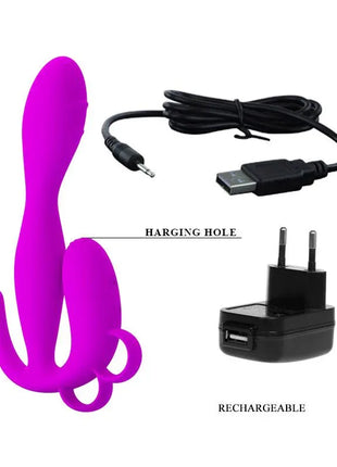 Pretty Love Butt Plug Flowery Purple