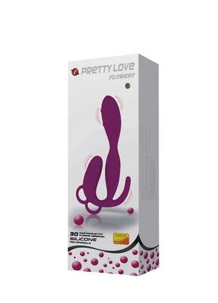 Pretty Love Butt Plug Flowery Purple
