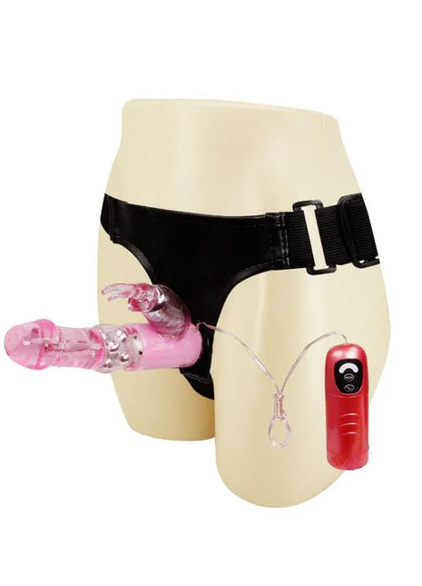 Baile Vibrating Strap-on with Dildo Pink 18 cm