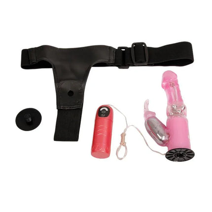 Baile Vibrating Strap-on with Dildo Pink 18 cm