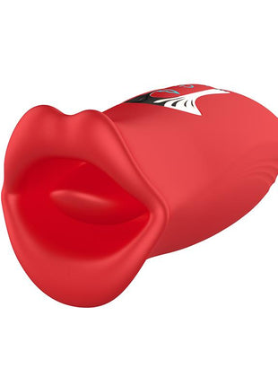 Ember Licking and Vibrating Mouth Shape Massager USB Silicone