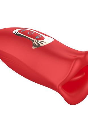 Ember Licking and Vibrating Mouth Shape Massager USB Silicone