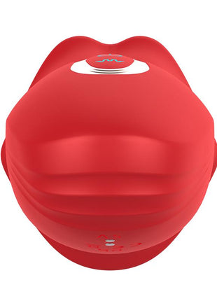 Ember Licking and Vibrating Mouth Shape Massager USB Silicone