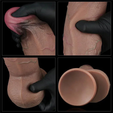 Dildo Dual Layered Silicone XXL 9.5