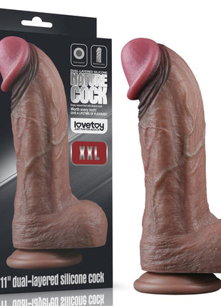 Dildo Dual Layered Silicone XXL 11