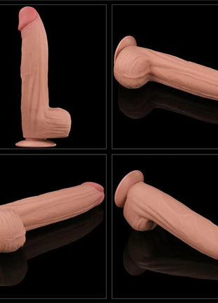 Dildo Dual Layer Sliding Skin 12