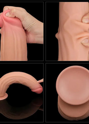 Dildo Dual Layer Sliding Skin 12