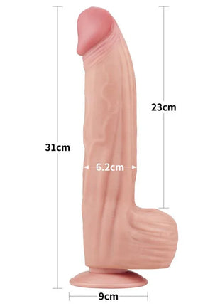 Dildo Dual Layer Sliding Skin 12