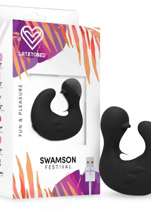 Swamson Stimulator Duckling Thimble USB Silicone Black