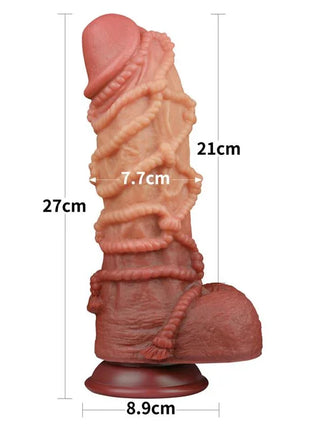 Dildo Dual Layer King Size Nature 10.5
