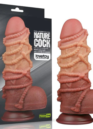 Dildo Dual Layer King Size Nature 9.5