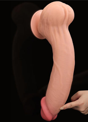 Dildo Dual Layer Sliding Skin 14