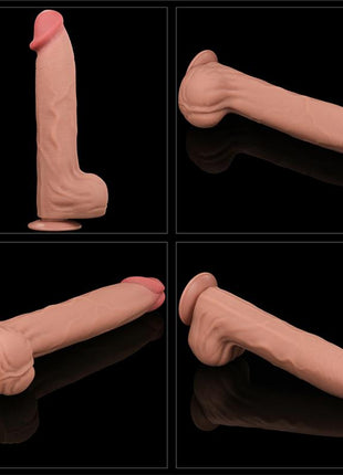Dildo Dual Layer Sliding Skin 14